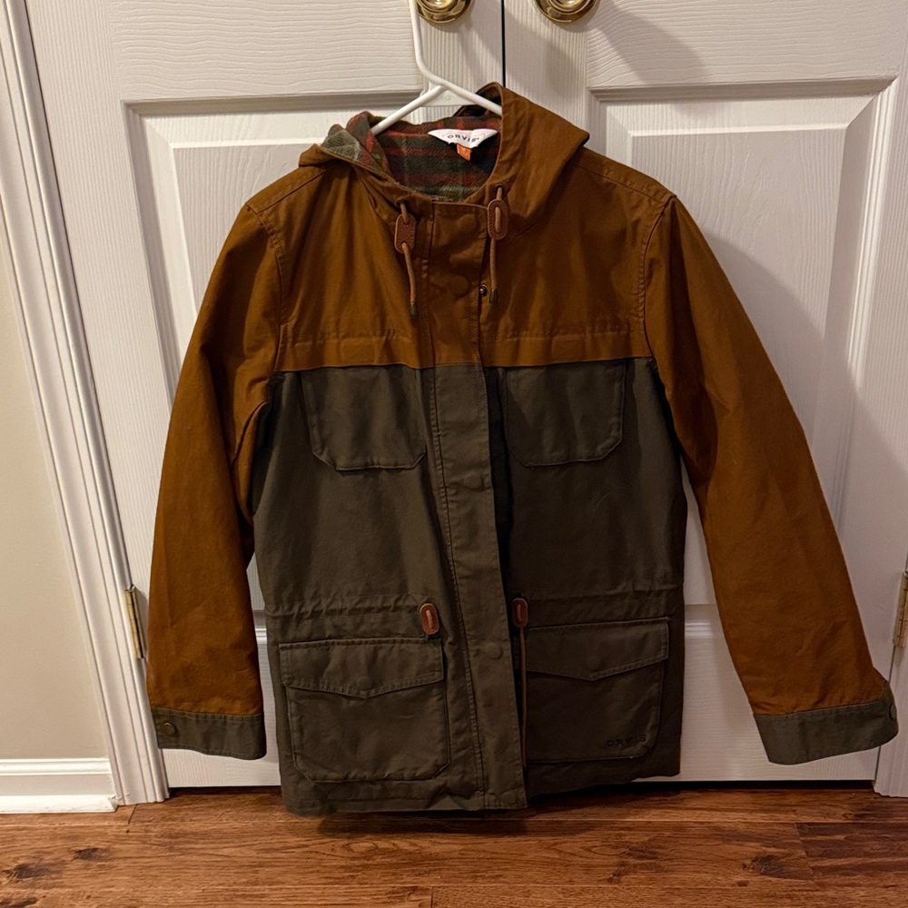 Orvis Women’s Brown and Green Military Field Jacket